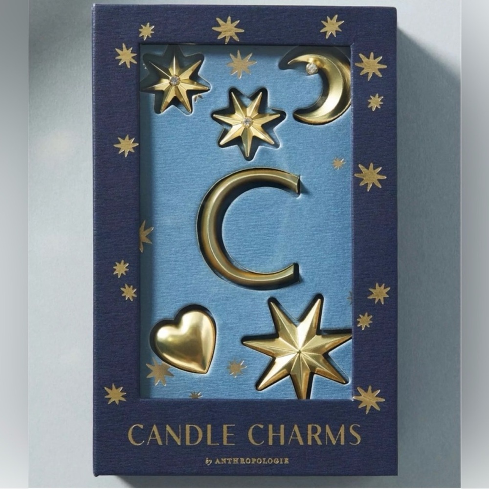 NWT Anthropologie Monogram Candle Charm